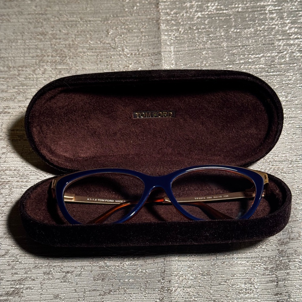 Tom Ford Navy Blue Reading Glasses